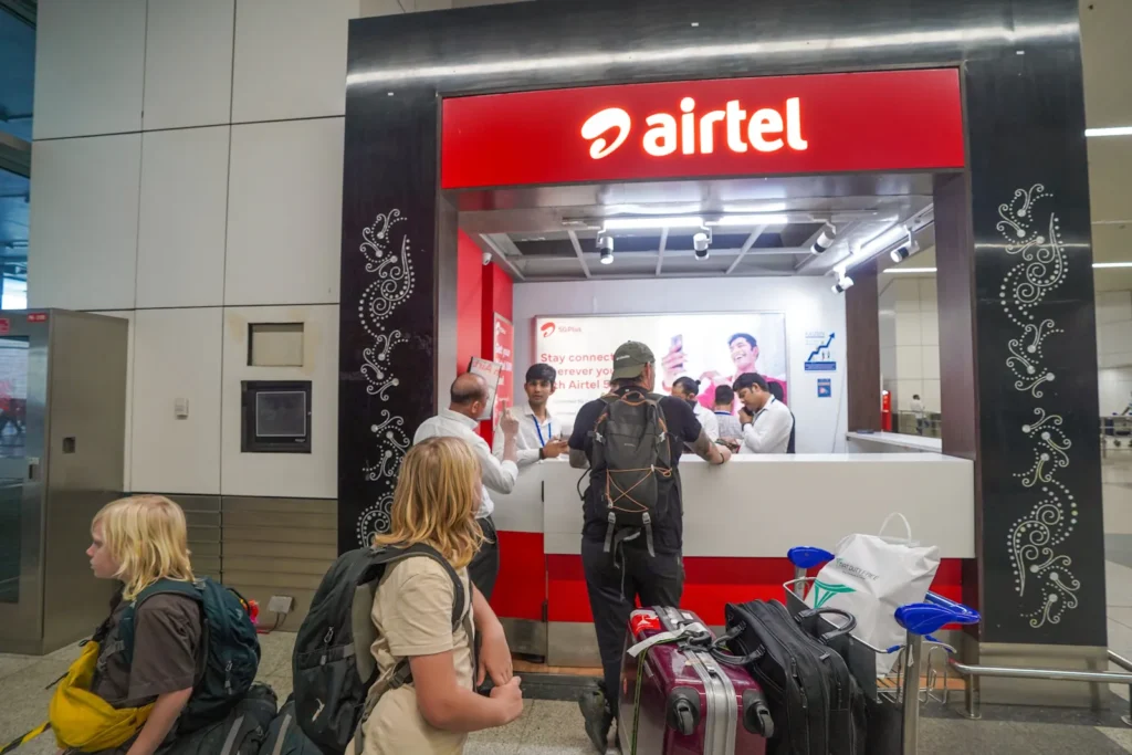 SIM Card for India on arrival at New Delhi International Airport. 
