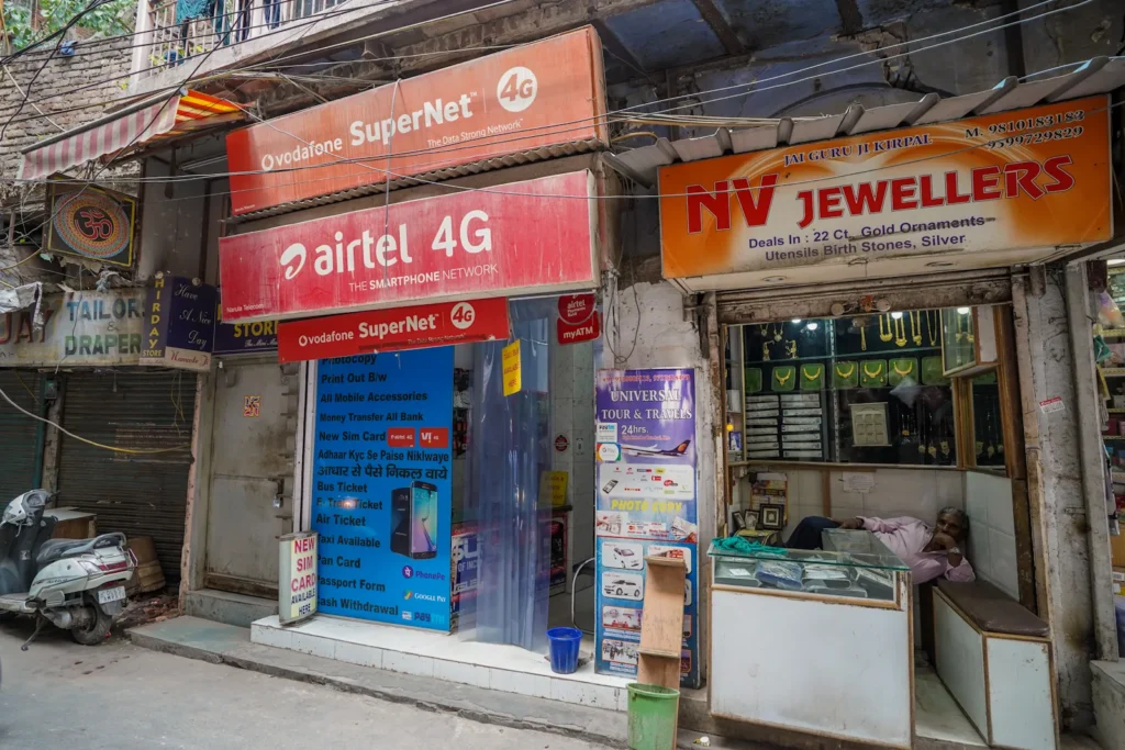 Tourist SIM card for India. 