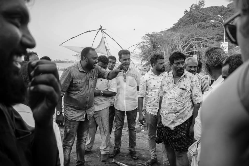 Fish auction in Fort Kochi near the port. 