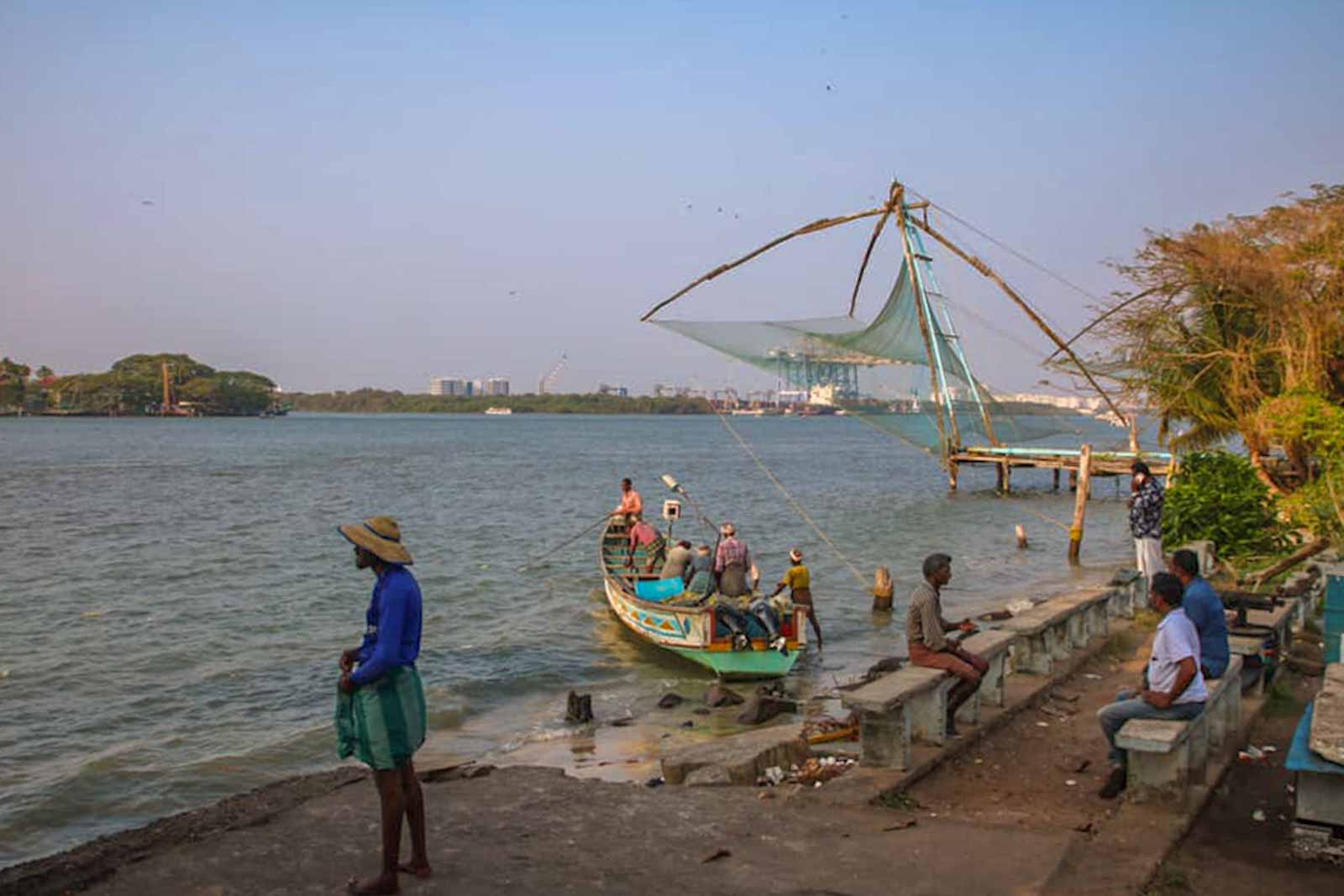 Chinese Fishing Nets things to do in Kochi with kids.