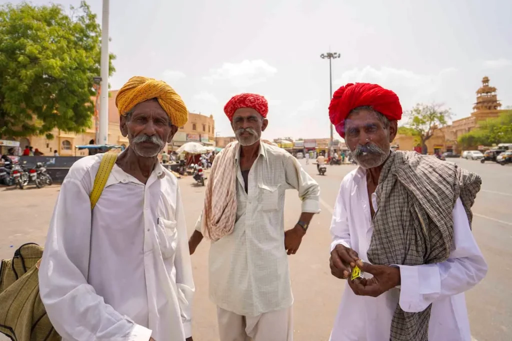 Men in turbans in Jaisalmer. 