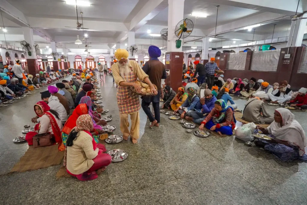 Langar kitchen famous food in Amritsar. 