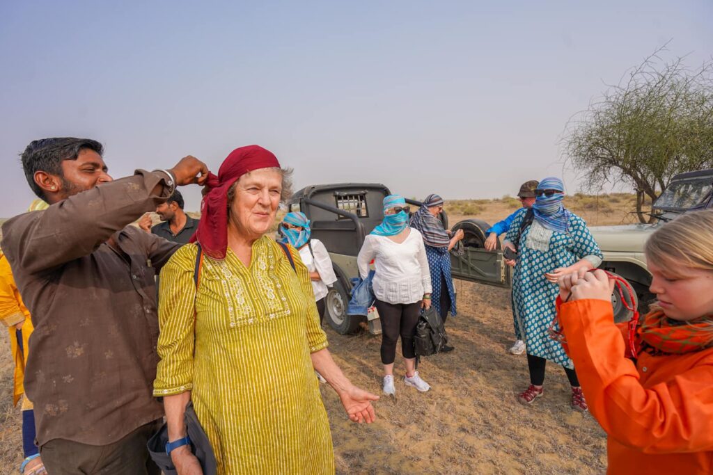 Travelling in India with family. 
