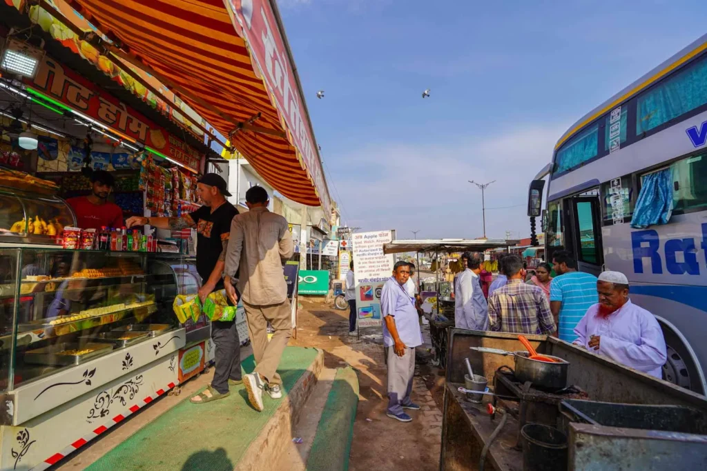 Travel by bus in Rajasthan. 