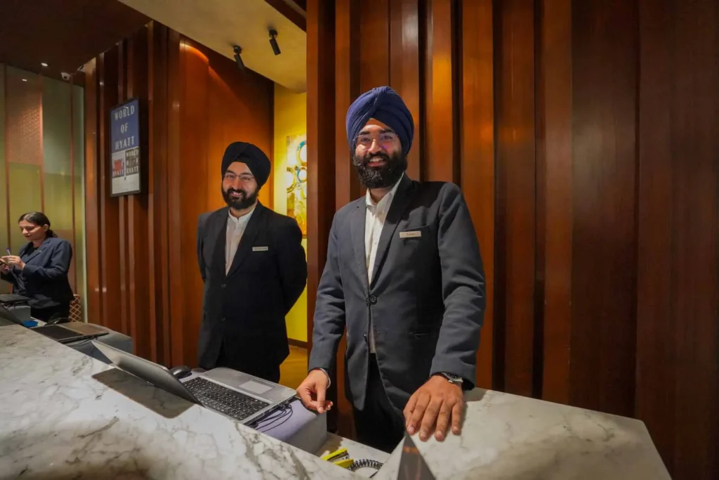 Amritsar starting with a very warm welcome to the Hyatt Regency Amritsar.