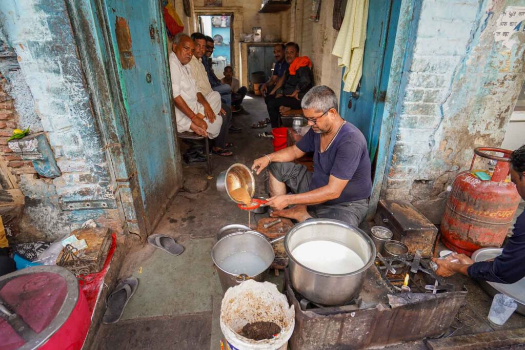 Chai shop in Bikaner. 
