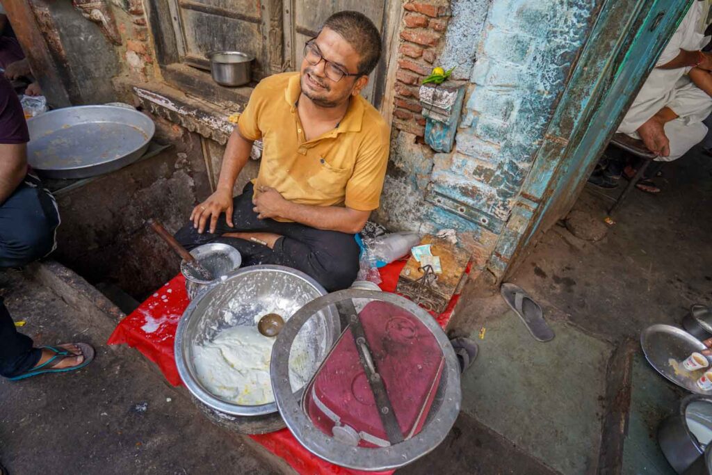 Famous food in Bikaner lassi. 