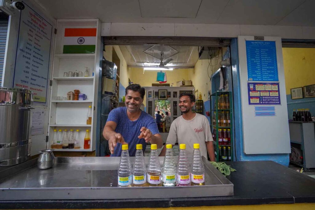 Famous Sharbat shop in Bikaner. 