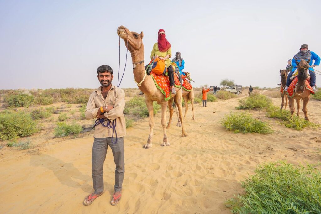 Camel Safari in Jaisalmer.