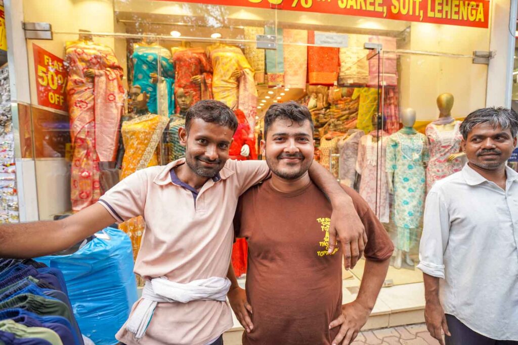 People are friendly and curious in India. 