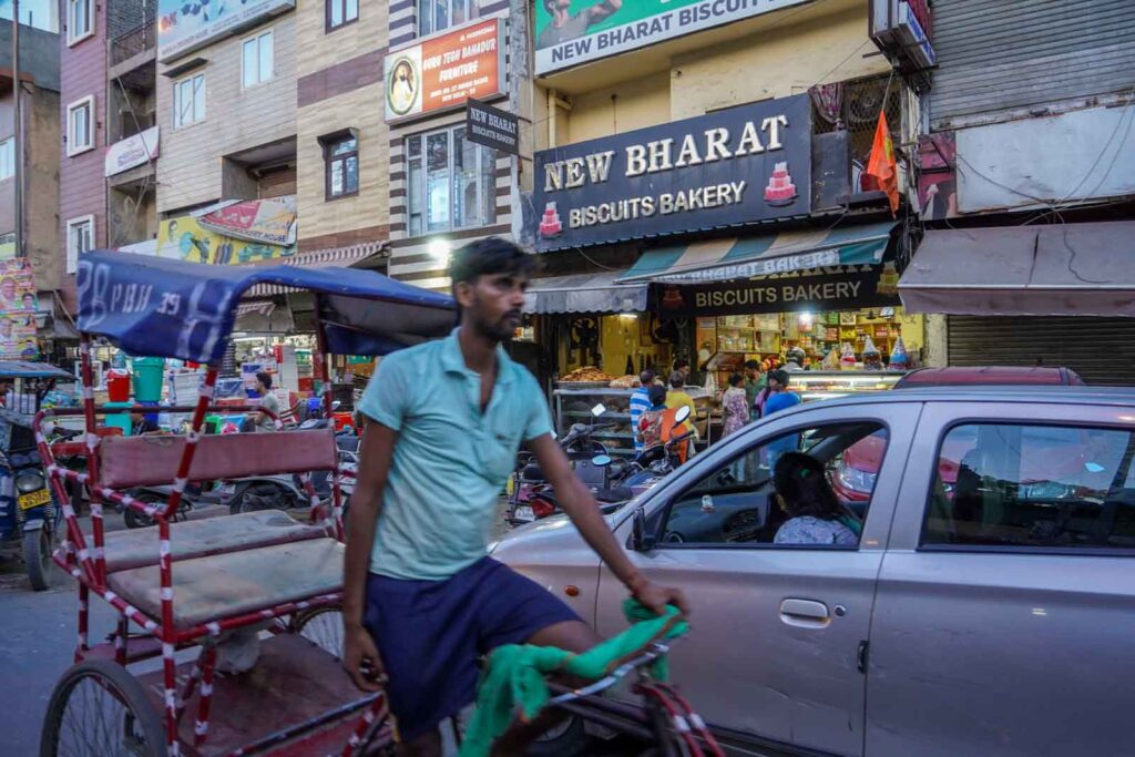 Rickshaw in Paharganj New Delhi.