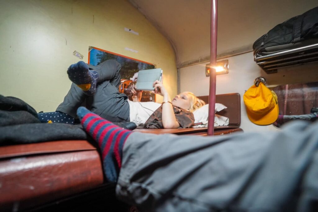Feeling comfy in AC 2-Tier (Second Class) travel Ajmer to Jaisalmer. 