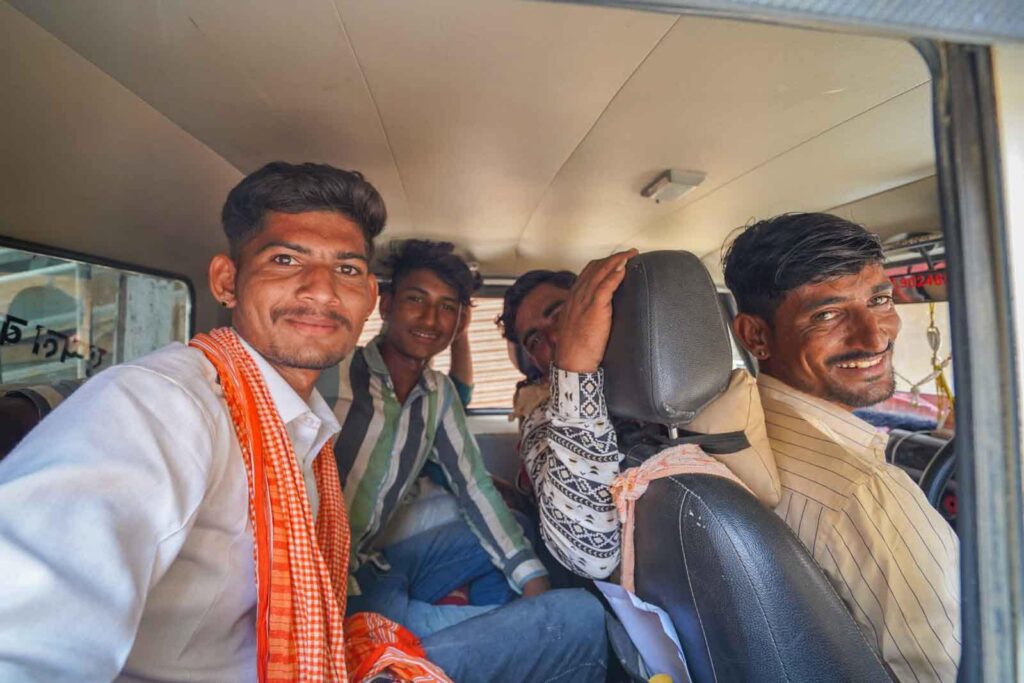Meeting locals in Jaisalmer. 