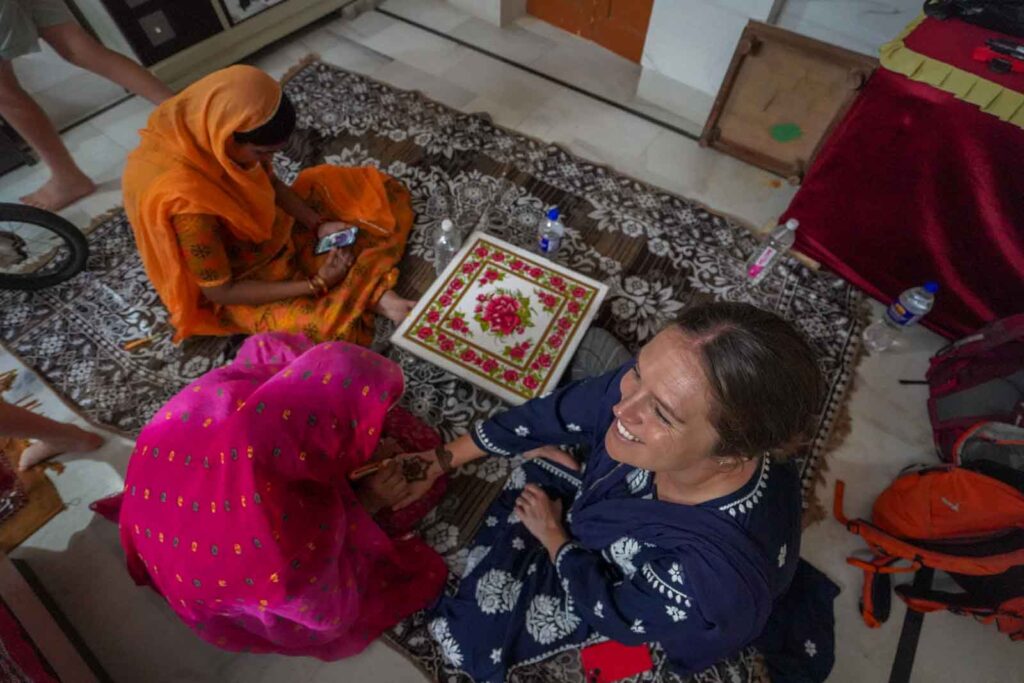 Lunch in a family home in Jaisalmer. 
